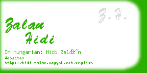 zalan hidi business card